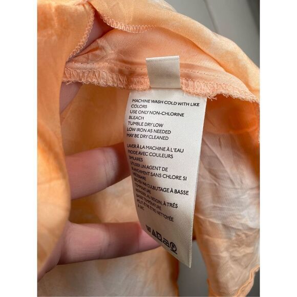 Free People Women's Martine Flirt Tie Dye Skirt in Peach Combo size 6 NWT - Picture 5 of 14